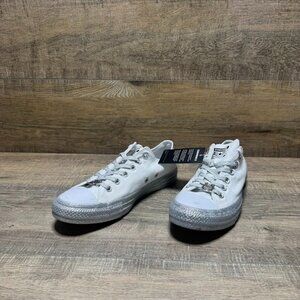 Converse Miley Cyrus Sparkling Sole White Sneaker Women's Size 9